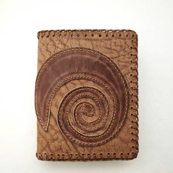 Cartera billetera de piel camel