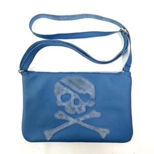 Bolso de piel azul