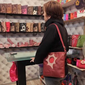 Bolso bandolera de piel