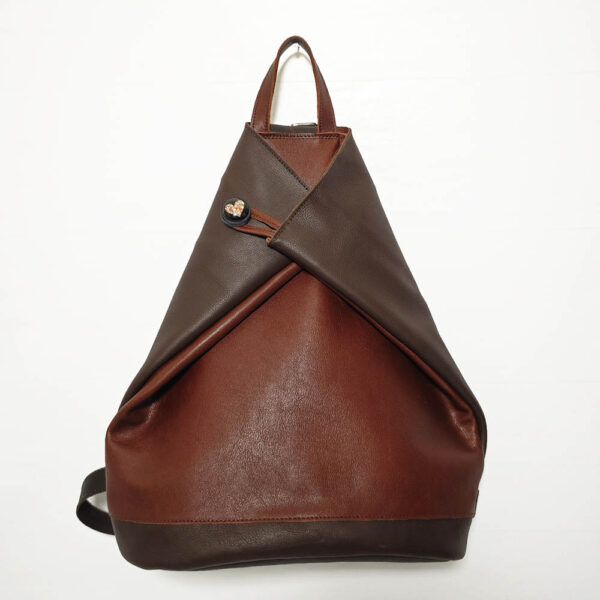 Tienda online de artículos hechos a mano en cuero y piel. Artesanos del cuero. Mochila bolso antirrobo de piel IMG 20251125 070836 Mochila antirrobo de piel marrón