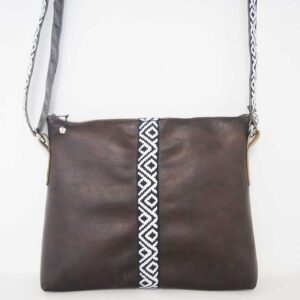 Bolso de piel marrón
