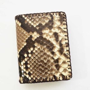 Cartera billetero de piel de pitón auténtica