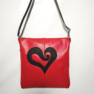 Bolso de piel rojo