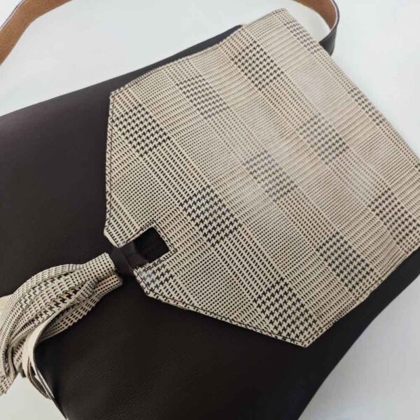 Mochila cuero marrón