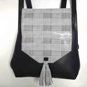 Mochila antirrobo negra de piel