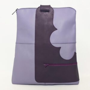 Mochila de piel lila
