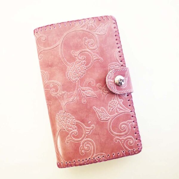Billetero de piel grande la vie en rose