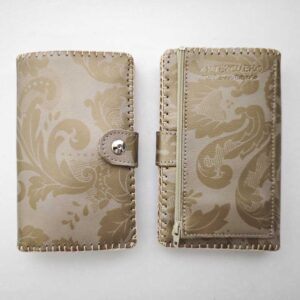 Cartera billetera de piel Damasco