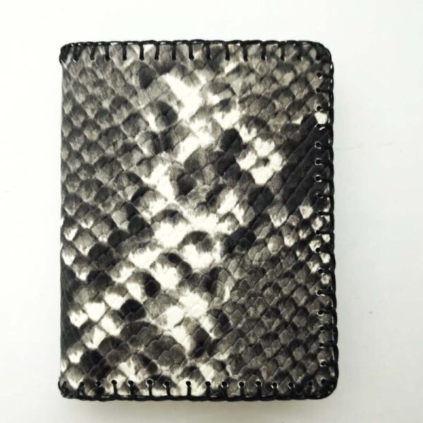 Billetero de piel print serpiente