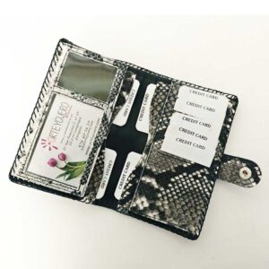 Cartera billetera print serpiente negro