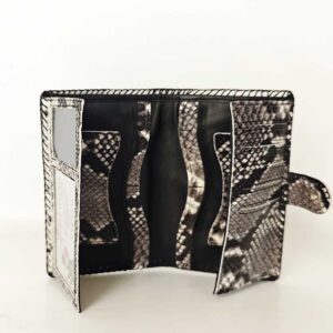 Cartera billetera print serpiente negro