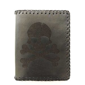 Cartera billetera de piel negra