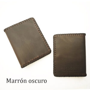 Billetero de pie marrón oscuro