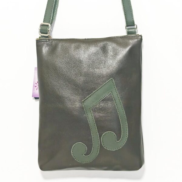 Bolso de piel verde