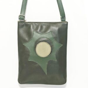 Bolso de piel verde