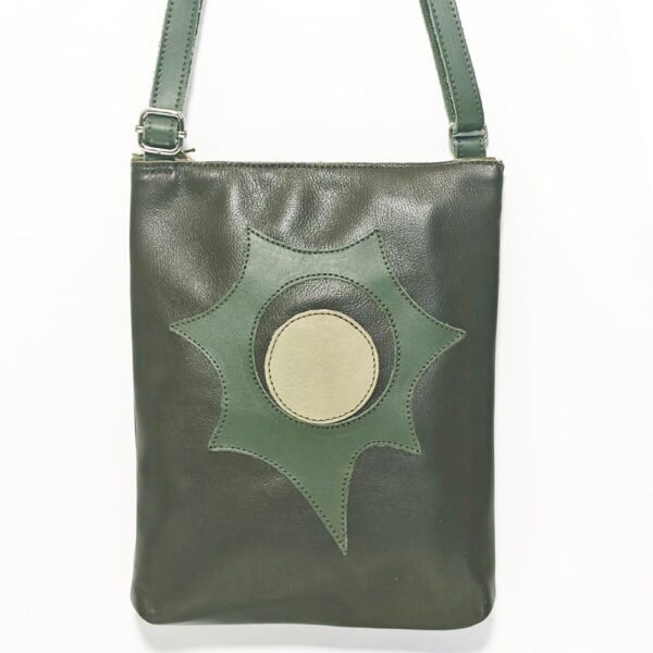Bolso de piel verde