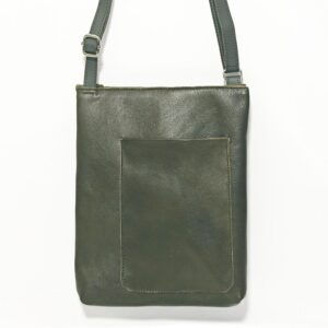 Bolso de piel verde