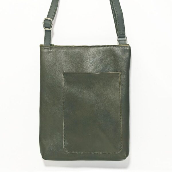 Bolso de piel verde