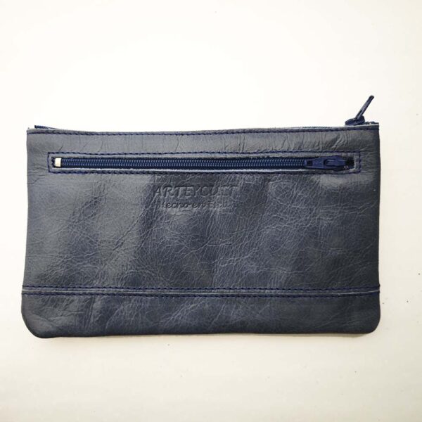 Tienda online de artículos hechos a mano en cuero y piel. Artesanos del cuero. Monedero tarjetero de piel MBT IMG 20251114 075157 Monedero tarjetero de piel azul