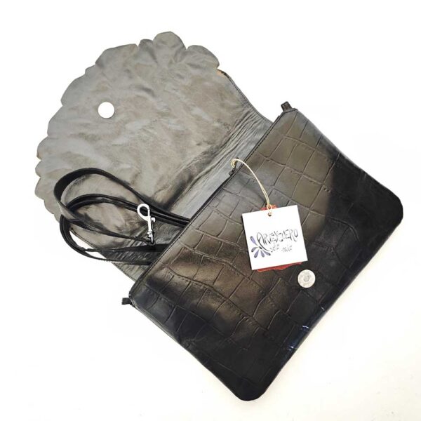Bolso único de mano en piel