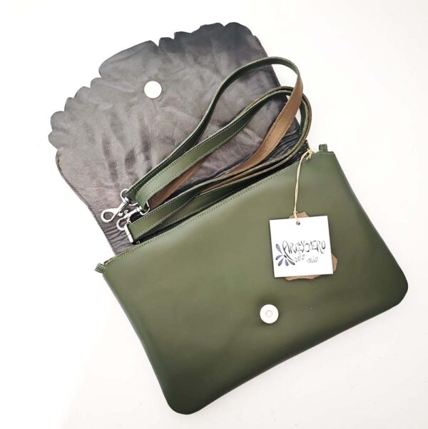 Bolso único de mano en piel