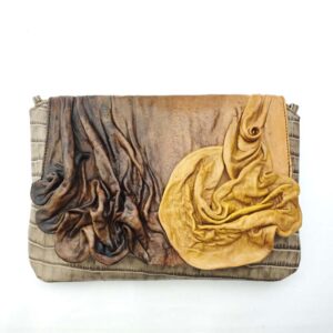 Bolso de mano de piel único