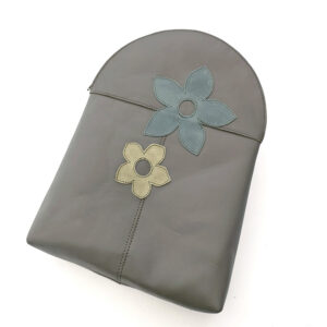 Mochila de piel verde oliva
