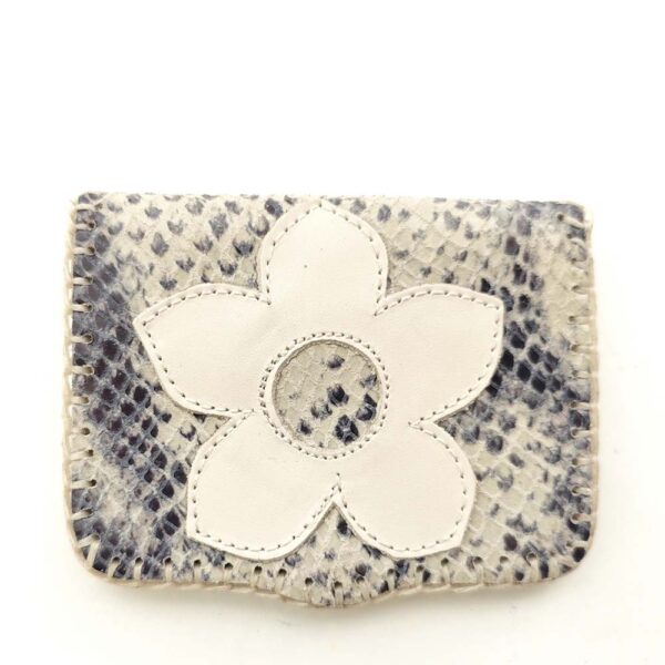 Cartera de piel serpent