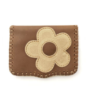 Cartera de piel marrón