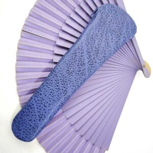 Funda de abanico de piel azul
