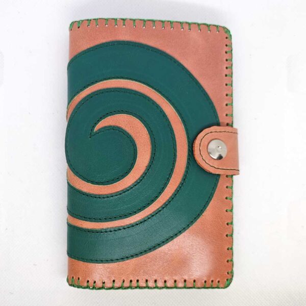 Cartera billetera de piel salmón