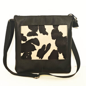 Bolso de piel negro vaca