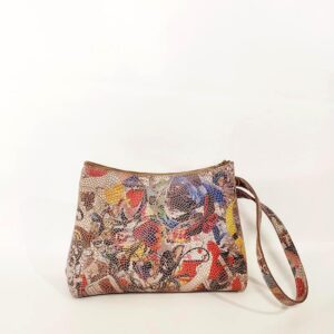 Bolso de mano de piel mosaico