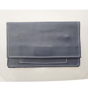 Bolsa tabaco de piel azul marino