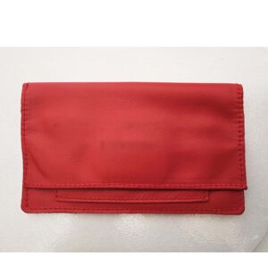 Bolsa tabaco de piel roja