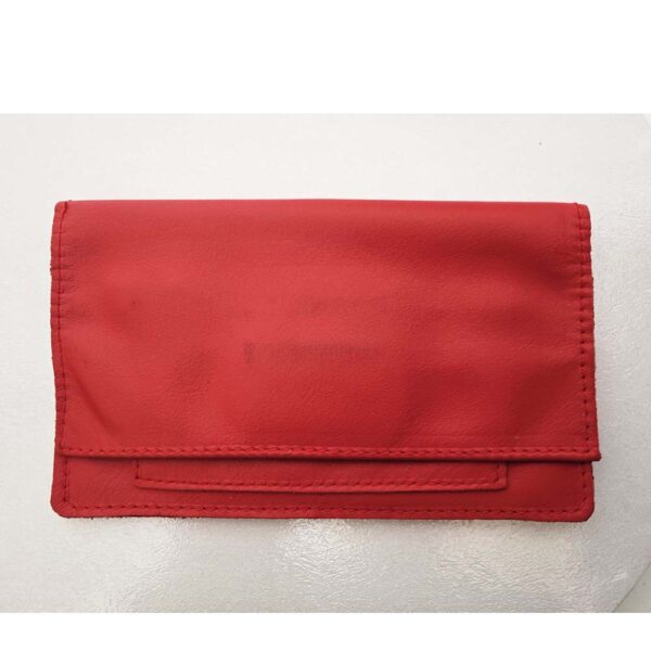 Bolsa tabaco de piel roja