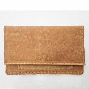 Bolsa tabaco de piel camel