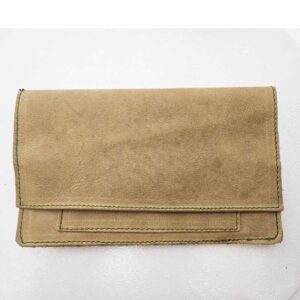 Bolsa tabaco de piel caqui