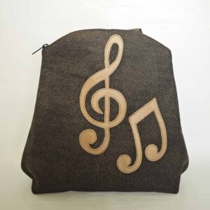 Mochila de piel marrón