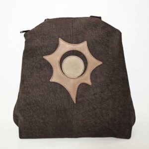 Mochila de piel marrón
