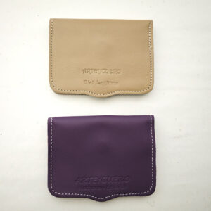 Dos cartera de piel