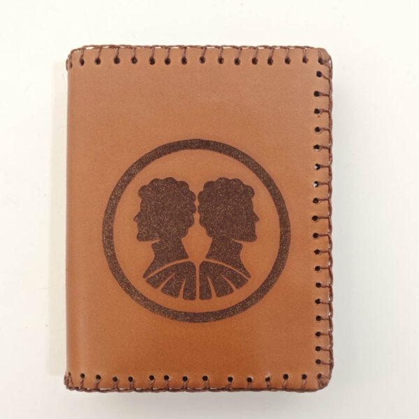 Cartera billetero con monedero camel