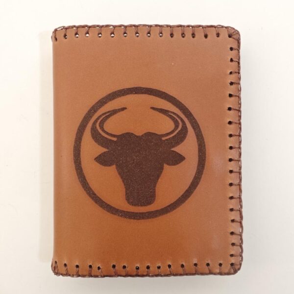 Cartera billetero con monedero camel