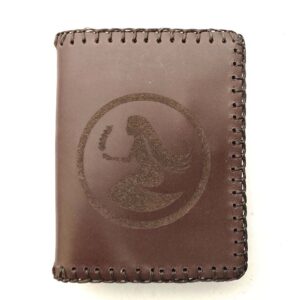 Cartera billetero de piel marrón