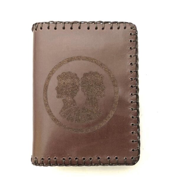 Cartera billetero de piel marrón