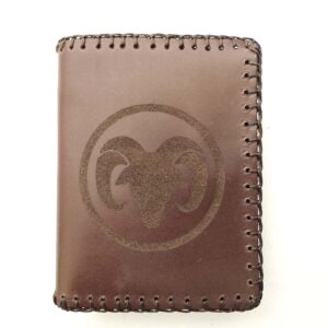 Cartera billetero de piel marrón