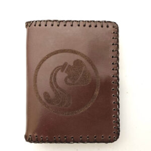 Cartera billetero de piel marrón